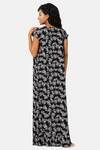 Naiduhall Cotton Full Length Nightdress - Black Print — thumbnail 4